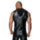 Мужская безрукавка с капюшоном Noir Handmade H062 Hooded Shirt, S, мокрый эффект