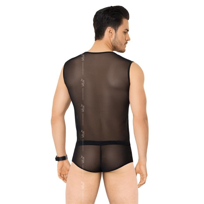 Комплект білизни SoftLine Shirt and Shorts 4605 Чорний M/L