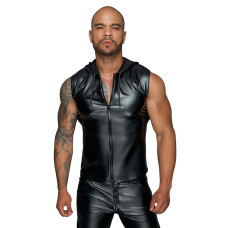 Мужская безрукавка с капюшоном Noir Handmade H062 Hooded Shirt, L, мокрый эффект