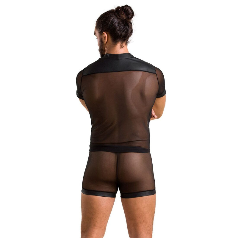 Комплект сетчатого мужского белья Passion 052 Set Michael black S/M