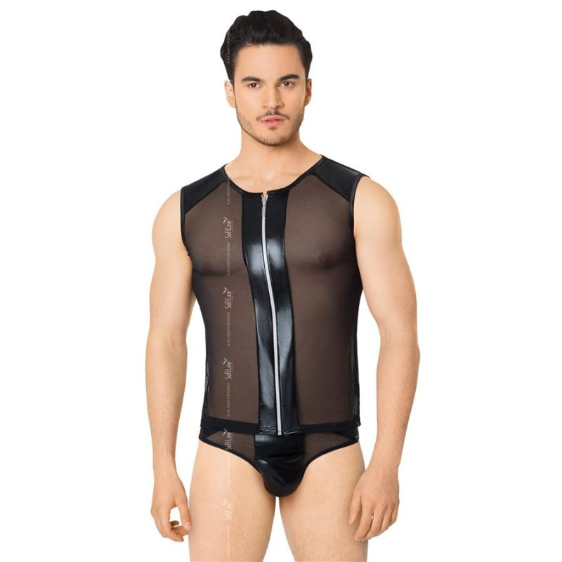 Комплект білизни SoftLine Shirt and Shorts 4606 Чорний XL