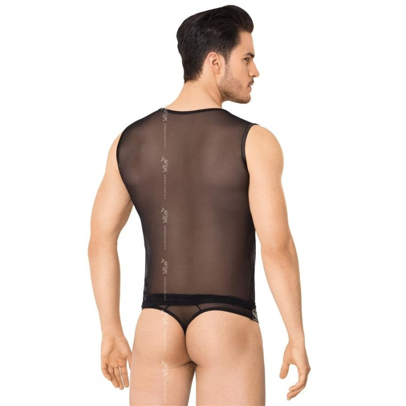 Комплект білизни SoftLine Shirt and Shorts 4606 Чорний XL