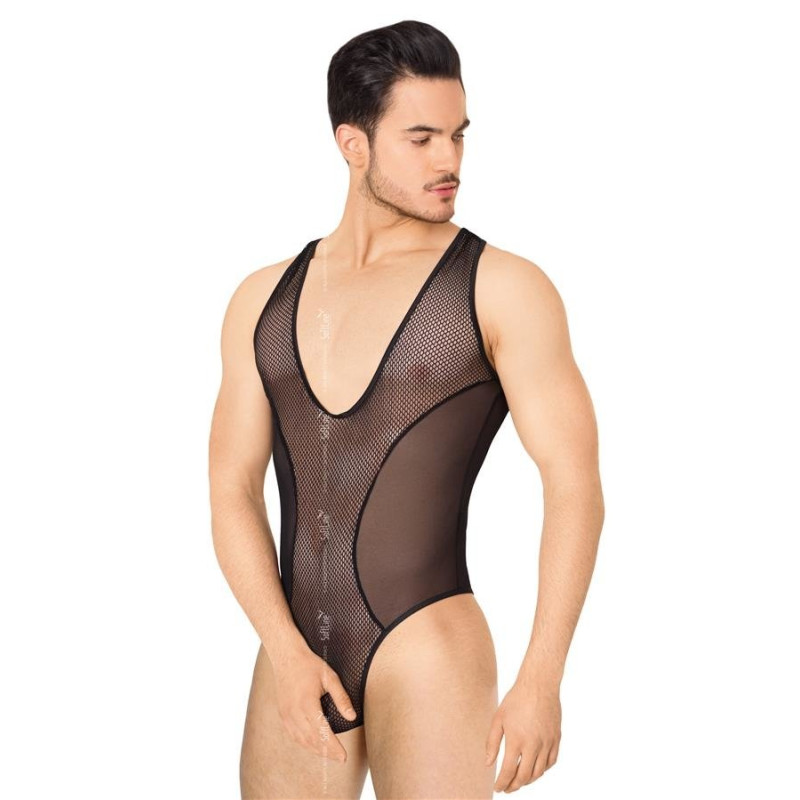 Мужское боди SoftLine Body 4609 Черное XL