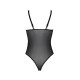 Боди Passion KERRIA BODY black, S/M, с высокими вырезами и верхом балконет