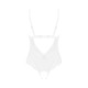 Эротическое полупрозрачное боди Obsessive Heavenlly crotchless teddy белый XS/S