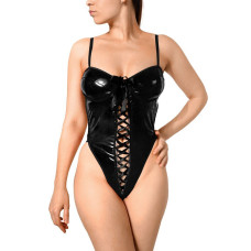 Сексуальное лакированное боди Art of Sex - Josephine черное S
