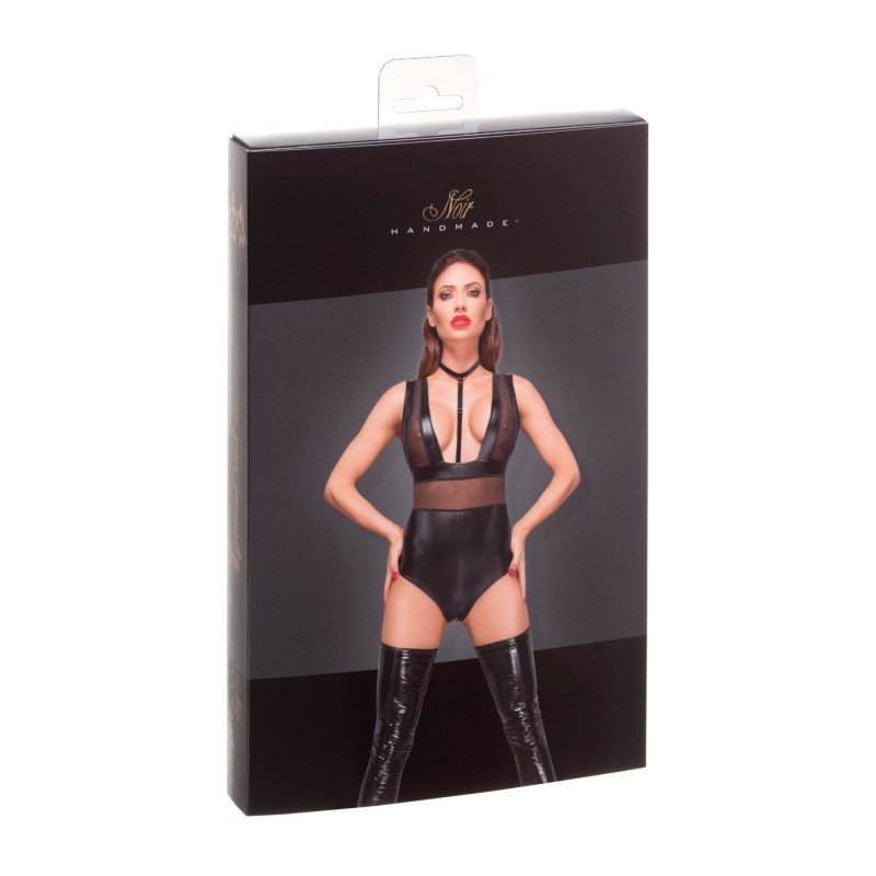 Боди с мокрым эффектом Noir Handmade F183 Powerwetlook body, M