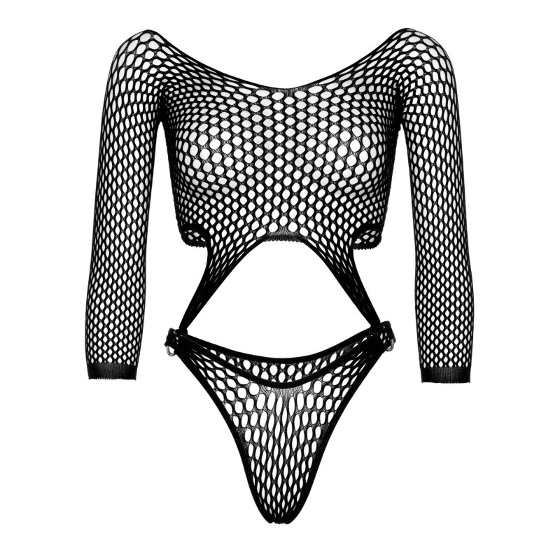 Эротическое боди Leg Avenue Top bodysuit with thong back Black
