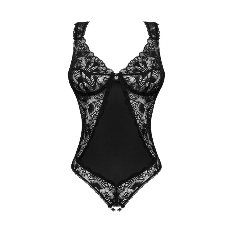 Obsessive Donna Dream crotchless teddy чорний XS/S