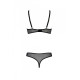 Эротическое боди Passion MARINA BODY, L/XL, black, с открытыми чашками