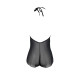 Боди Passion LEAFA BODY black S/M, на завязках, мягкая чашка, низ в виде шортиков
