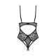 Тедди с доступом Obsessive Blomentis crotchless teddy, XS/S, прозрачное, открытая спина, низ-стринги