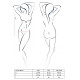 Креативне Боді Passion PETRA BODY XXL/XXXL Чорне