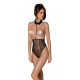 Эротическое боди Passion TRISHA BODY, L/XL, black, с открытыми чашками