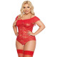Боди SoftLine Kamila Красное 3XL
