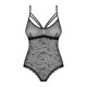 Кружевное боди с доступом Obsessive 818-TED-1 teddy XS/S, черное