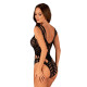 Боди с большими вырезами Obsessive B139 crotchless teddy черный S/M/L