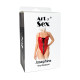 Сексуальное лакированное боди Art of Sex - Josephine красное L