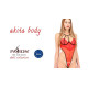 Боді із високим вирізом стегна Passion AKITA BODY Червоний S/M