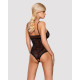 Кружевное боди с доступом 818-TED-1 teddy черное S/M