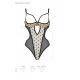 Эротическое боди Passion MARINA BODY, S/M, beige, с открытыми чашками