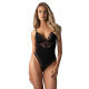 Тедди Obsessive Lobellis teddy, M/L, черное, лиф с мягкой чашкой, открытая спина, низ-стринги
