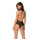 Эротическое боди Passion DOLLY BODY, S/M, black, с открытыми чашками