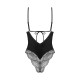 Тедди Obsessive Lobellis teddy, M/L, черное, лиф с мягкой чашкой, открытая спина, низ-стринги