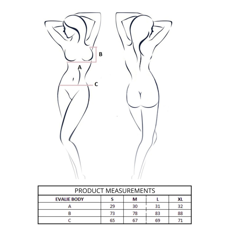 Боди Passion EVALIE BODY black S