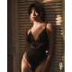 Тедди Obsessive Lobellis teddy, M/L, черное, лиф с мягкой чашкой, открытая спина, низ-стринги
