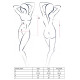 Боди Passion DARYL BODY S/M Черное
