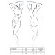 Боди Passion JUSTINA BODY S/M Черное