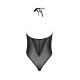 Боди Passion DROSERA BODY black, L/XL, высокие вырезы, верх на завязках