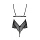 Боди Passion AMBERLY BODY black, L/XL, открытая спина, низ стринги