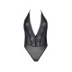Боди Passion DROSERA BODY black, L/XL, высокие вырезы, верх на завязках