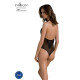 Боди Passion DROSERA BODY black, L/XL, высокие вырезы, верх на завязках