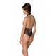 Эротическое боди Passion TRISHA BODY, XXL/XXXL, beige, с открытыми чашками