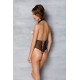 Эротическое боди Passion TRISHA BODY, XXL/XXXL, beige, с открытыми чашками