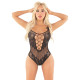 Боди Leg Avenue Rhinestone Net and Lace Bodysuit One Size, Black
