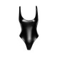 Боді з мокрим ефектом Noir Handmade F244 Powerwetlook body with high cut bottom hem, XL