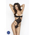 Монокіні Passion Erotic Line ADARA BODY SM Чорні