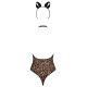Еротичний костюм леопарда Obsessive Leocatia teddy леопардовий L/XL