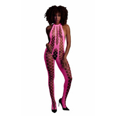 Бодистокинг Ouch! Bodystocking With Halterneck Pink XS/XL