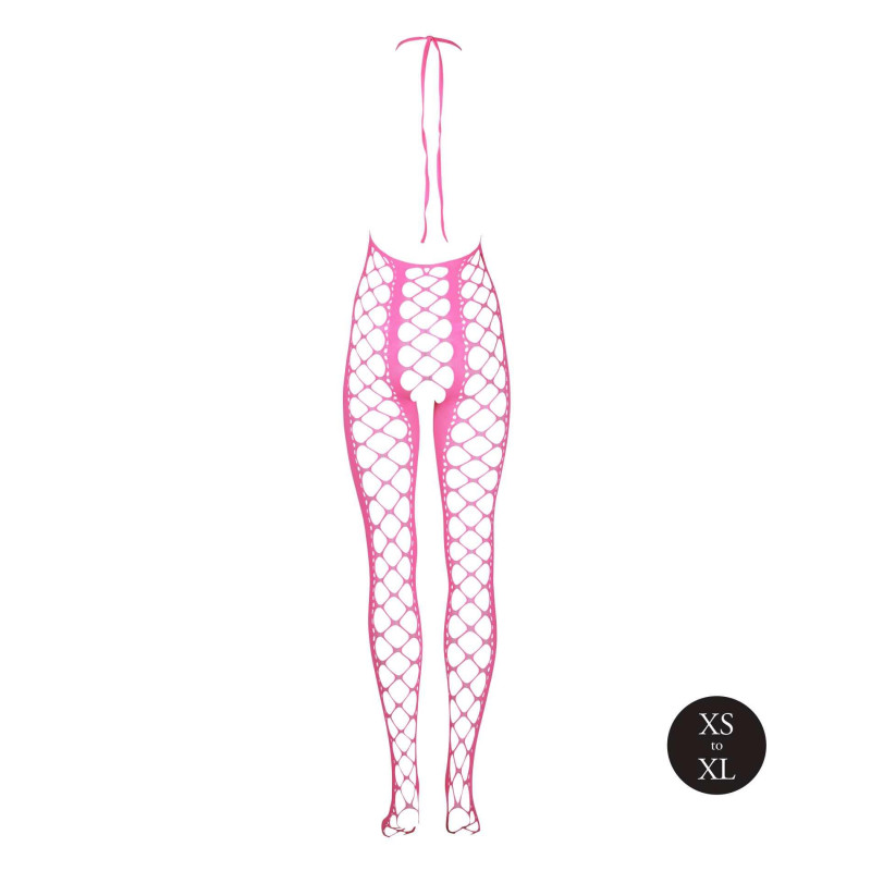 Бодистокинг Ouch! Bodystocking With Halterneck Pink XS/XL