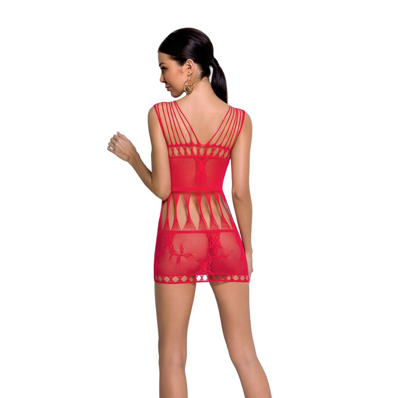 Бодістокінг - мінісукня з метеликами Passion BS090 red