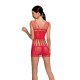 Бодістокінг - мінісукня з метеликами Passion BS090 red