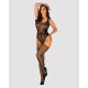 Бодістокінг Obsessive Bodystocking G324 силуетний малюнок black S/M/L