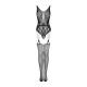 Бодістокінг Obsessive Bodystocking G324 силуетний малюнок black S/M/L