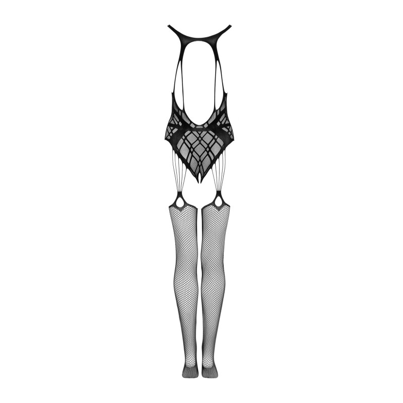 Бодістокінг Obsessive Bodystocking G324 силуетний малюнок black S/M/L