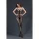 Прозорий бодістокінг Moonlight Model 03 Black XS-L, з доступом